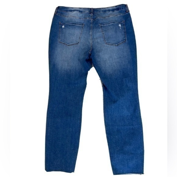 NWT Lauren Conrad Distressed Jeans Stretch Skinny 24W New - Picture 9 of 11